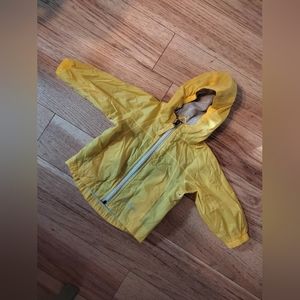 Yellow raincoat/windbreaker- L.L.Bean baby 6-12 months